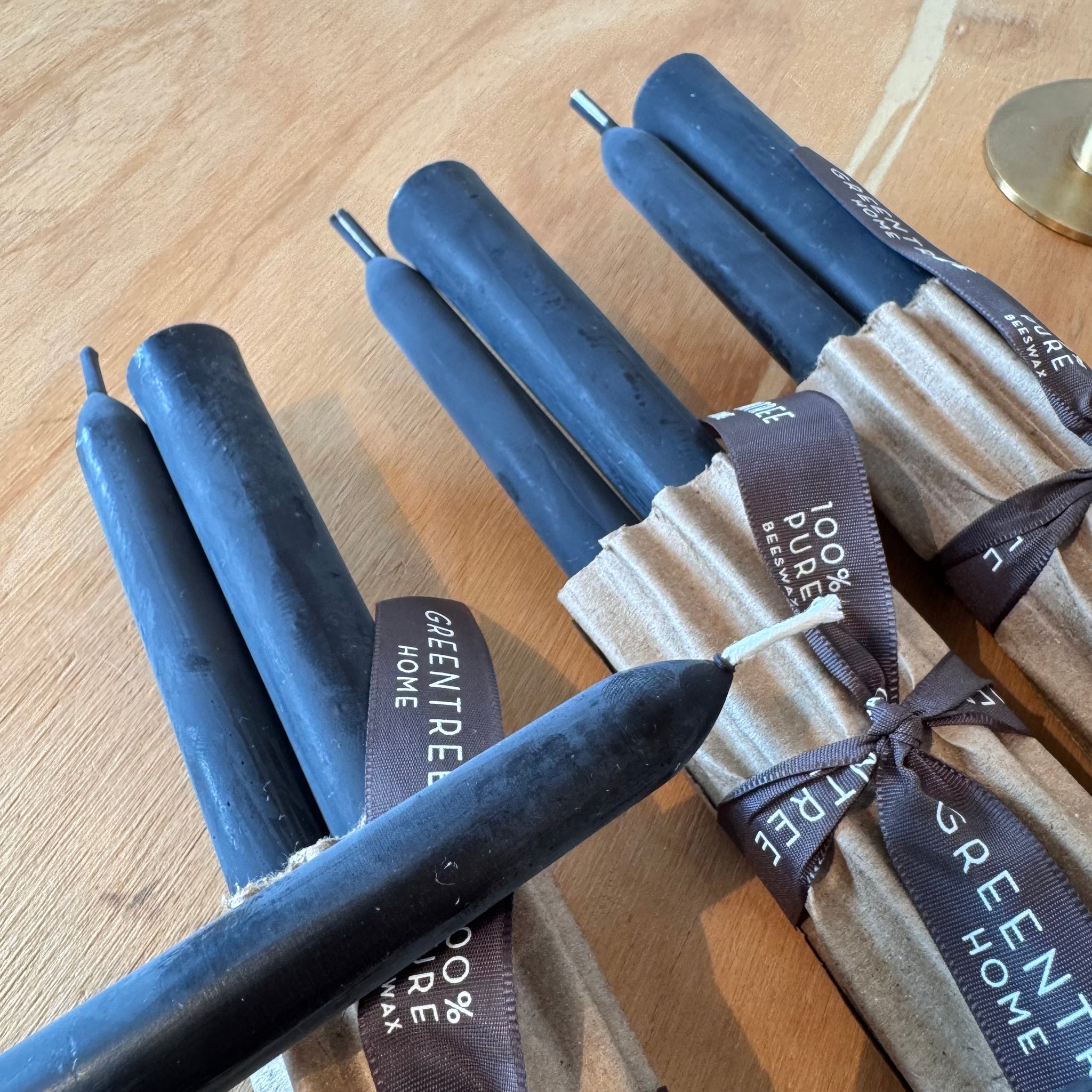 10" Everyday Beeswax Taper Candles