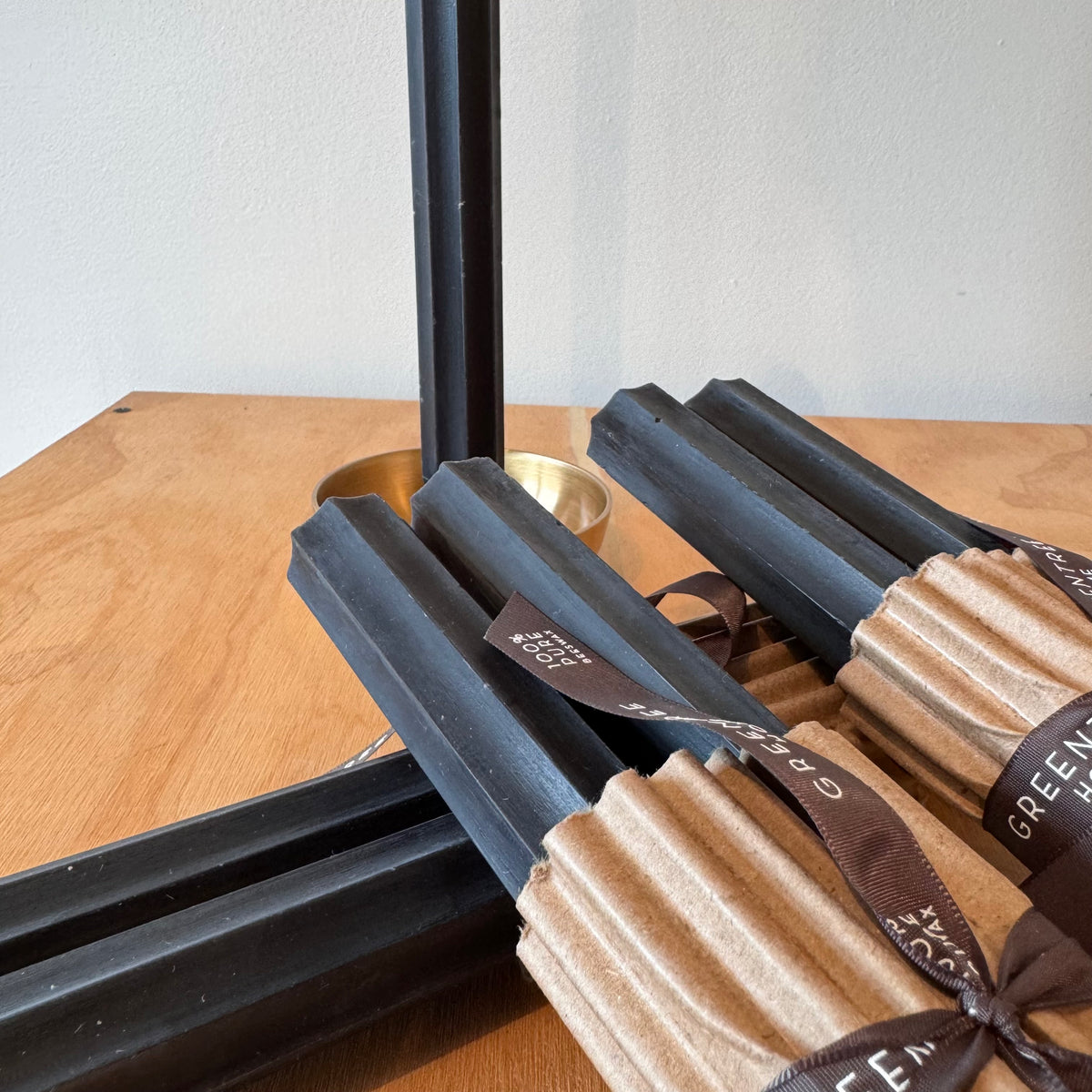 12" Fluted Church Beeswax Taper Candles Upstate MN