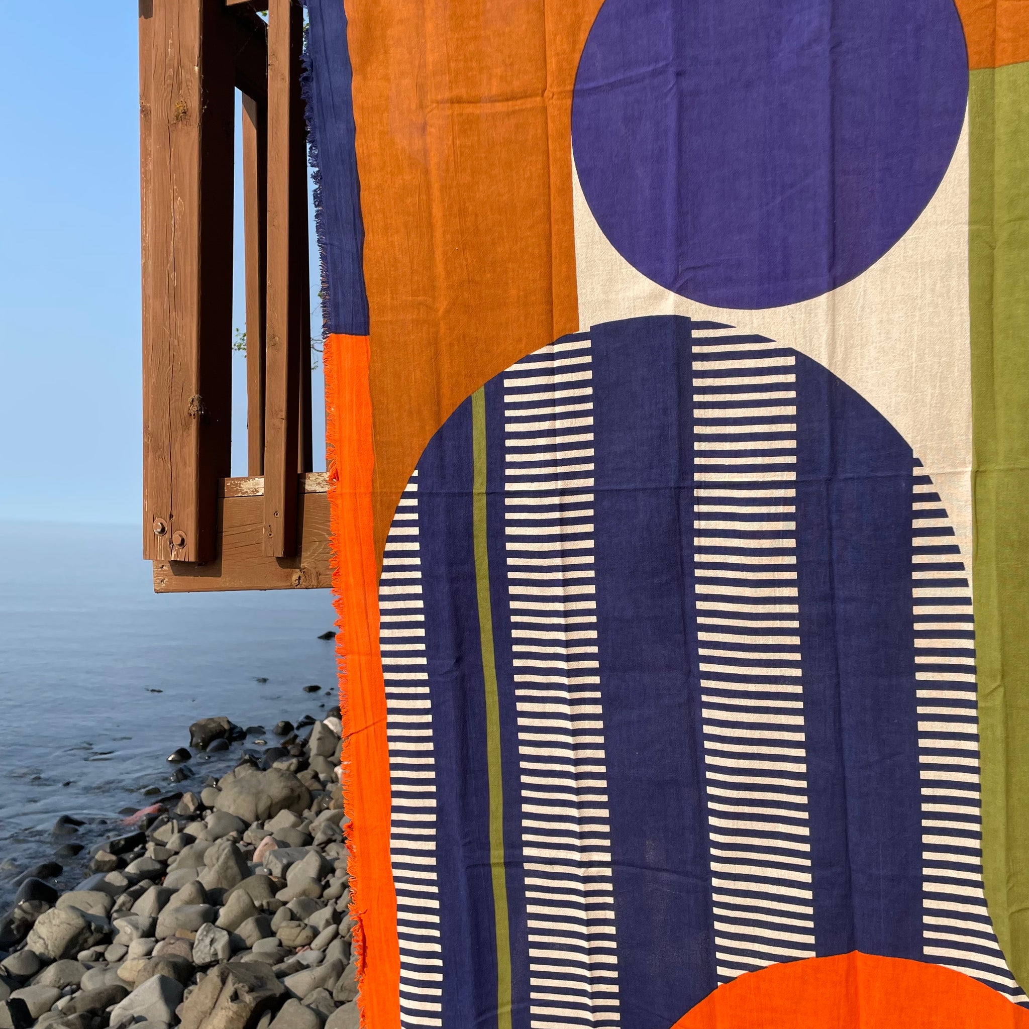 Abstract Cotton Beach Towel by Mapoesie