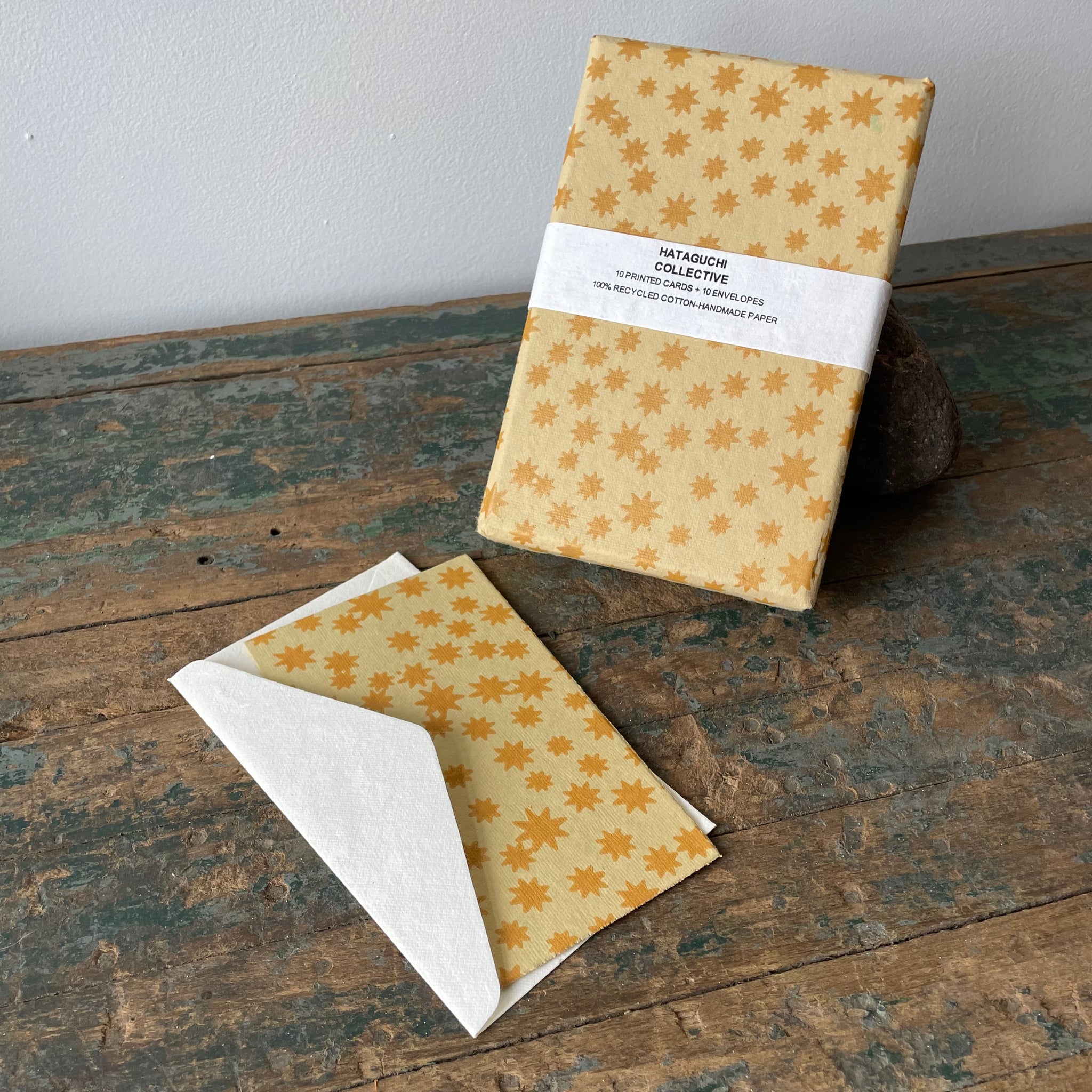 Hand Made Paper Stationery Set, in KONPEITO OATMILK By Hataguchi Collective