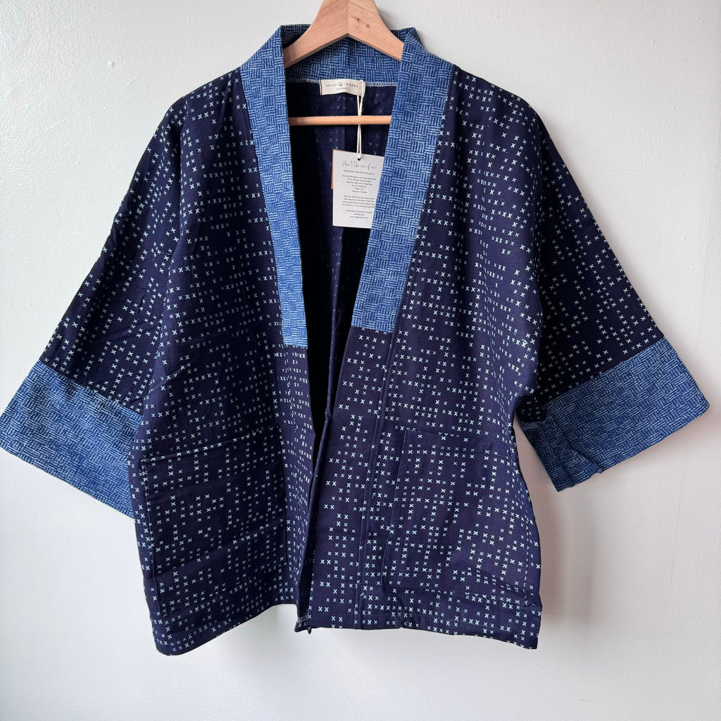 Indigo Happy Kimono 11 by Belle Waera