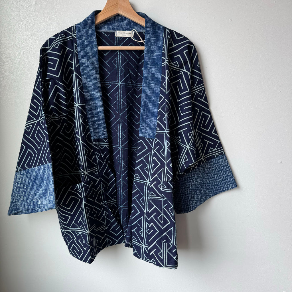 Indigo Happy Kimono 5 by Belle Waera