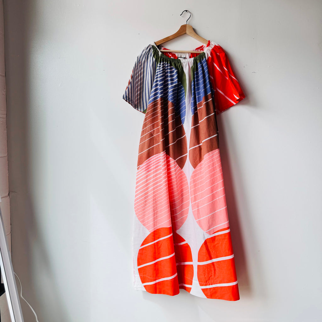 ORANGE PALAO CINETIQUE DRESS by Mapoesie