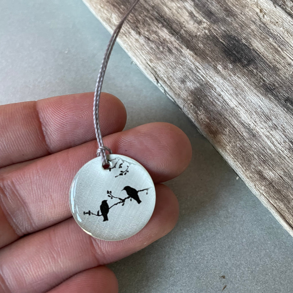 Two Birds Photo Necklace by Everyday Artifact