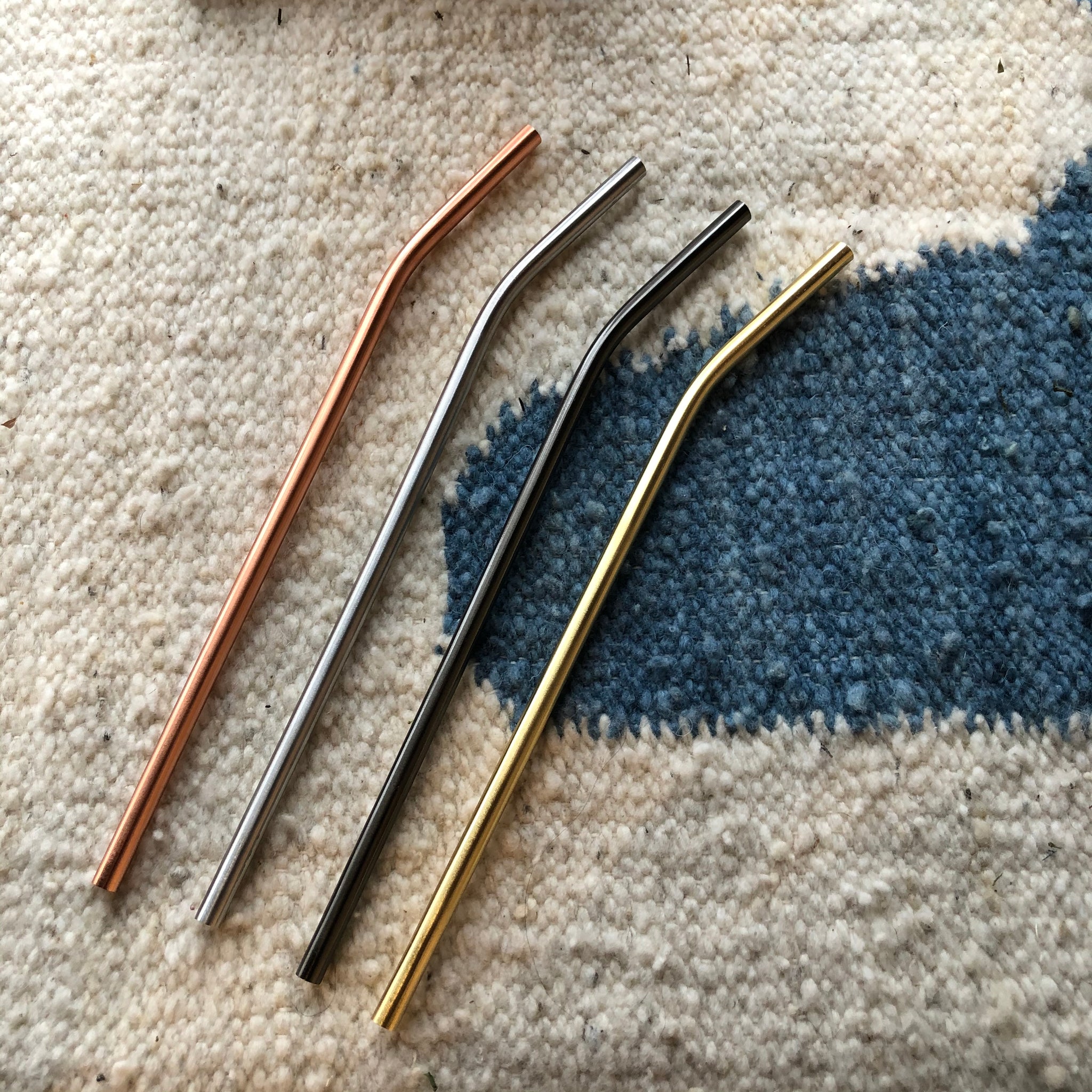 Bent Reusable Stainless Steel Straws - Upstate MN 