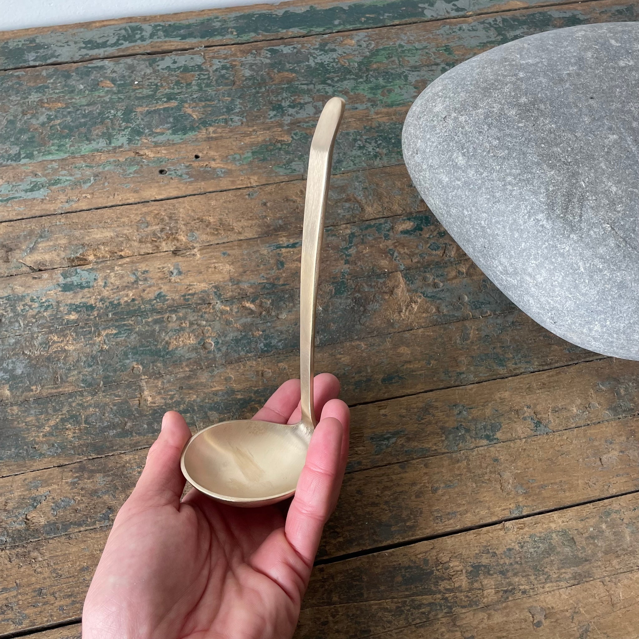 Hand-Forged Brass Ladle by Fog Linen