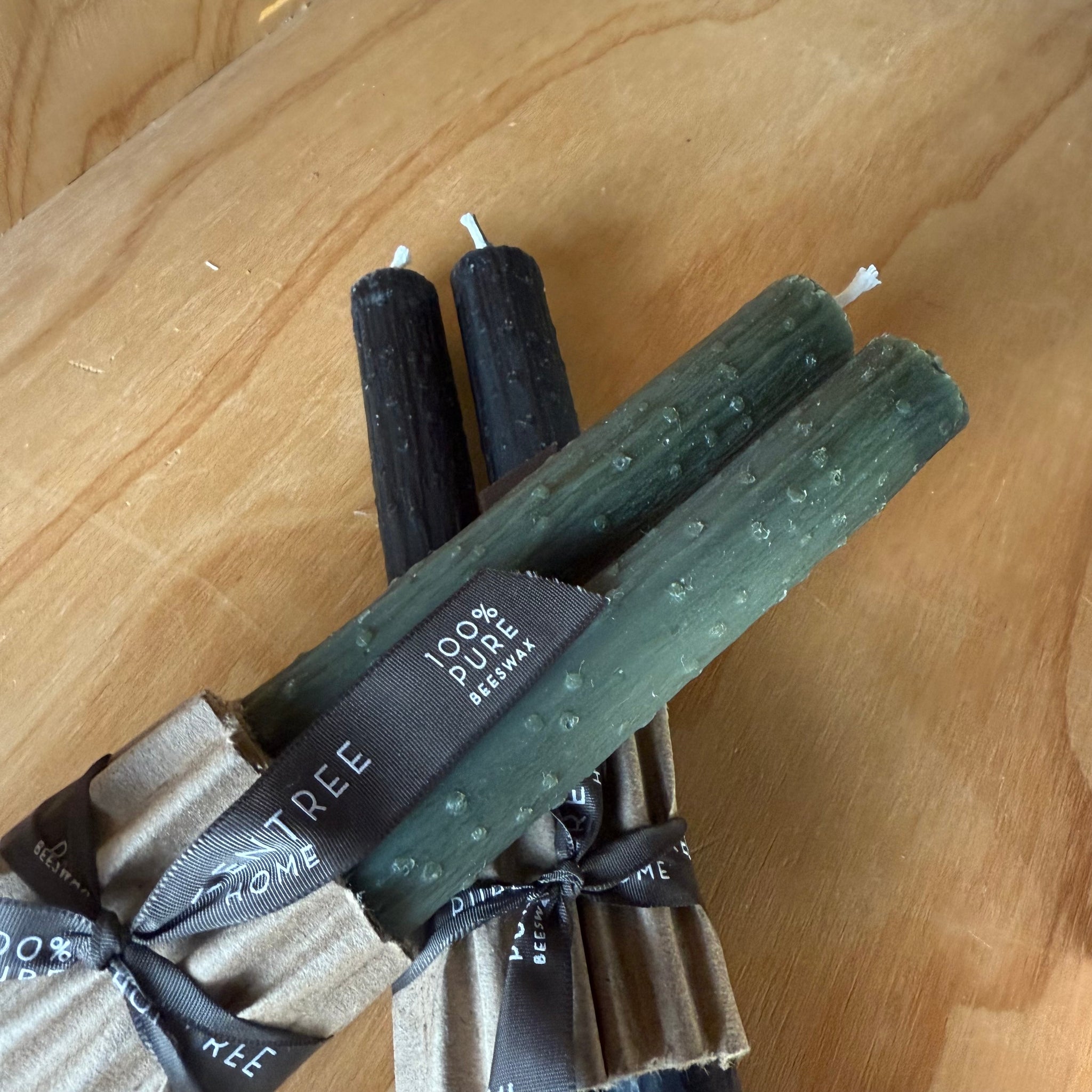 12" Twig Beeswax Taper Candles