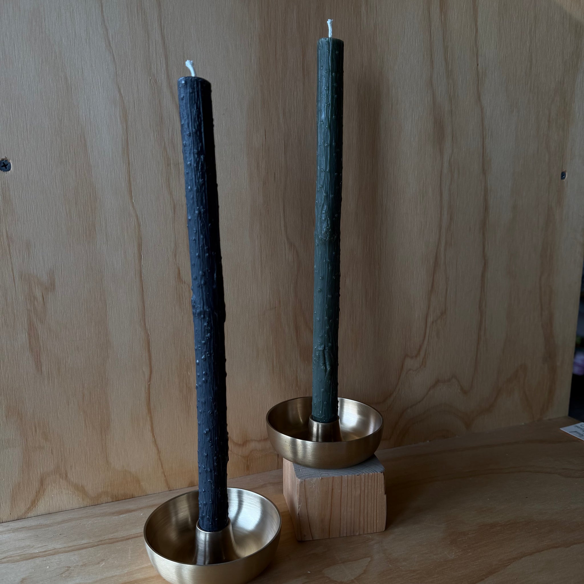 12" Twig Beeswax Taper Candles