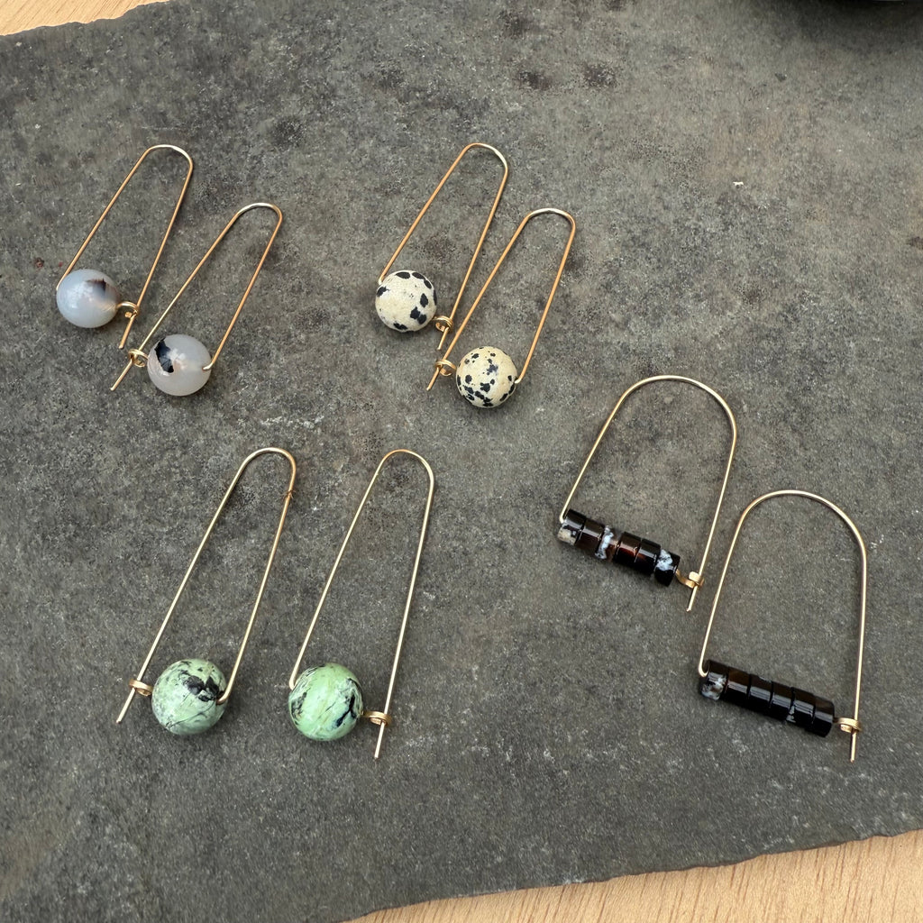 14k Gold Fill Arch Earrings by Jovy Rockey