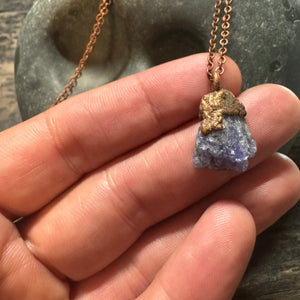 18" Tanzanite on Copper Necklace by Hawkhouse