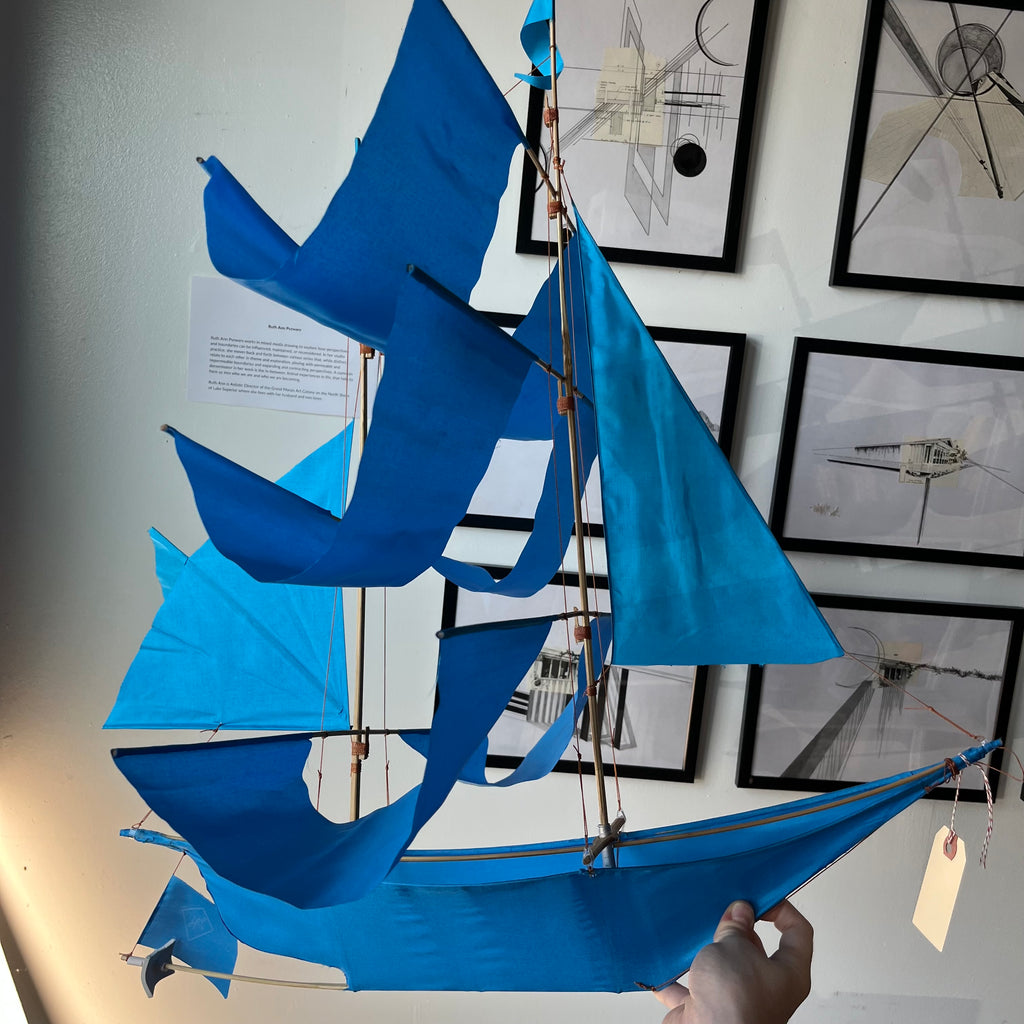 Sailing Ship Kite in Azure