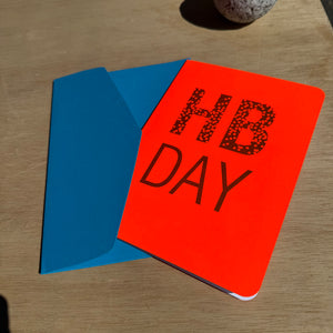 A5 HB DAY card by Le Typographe