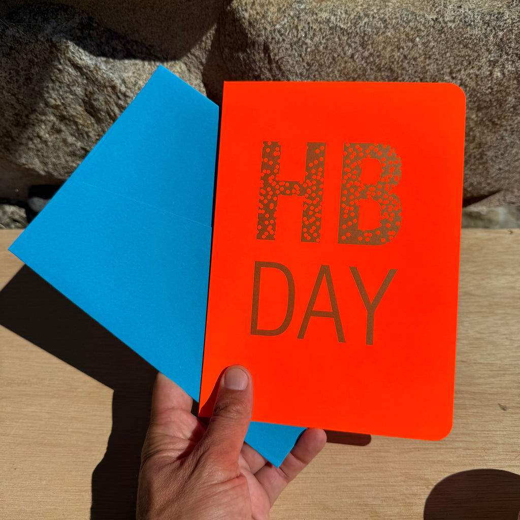 A5 HB DAY card by Le Typographe
