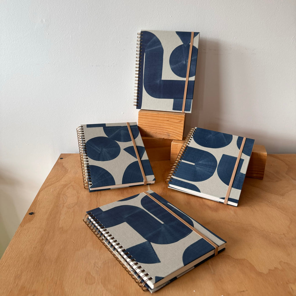 A5 Indigo Blank Notebook by Moglea