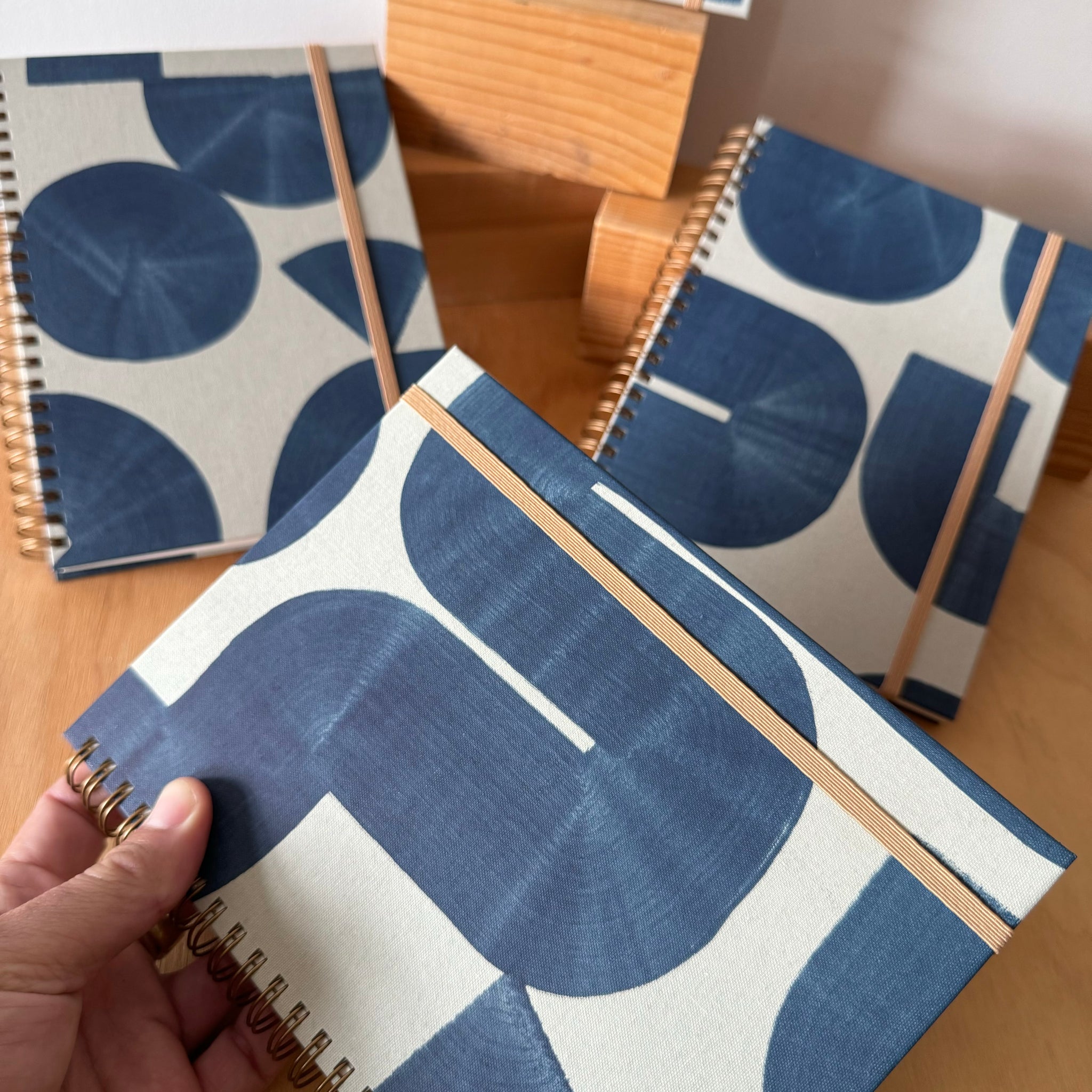 A5 Indigo Blank Notebook by Moglea