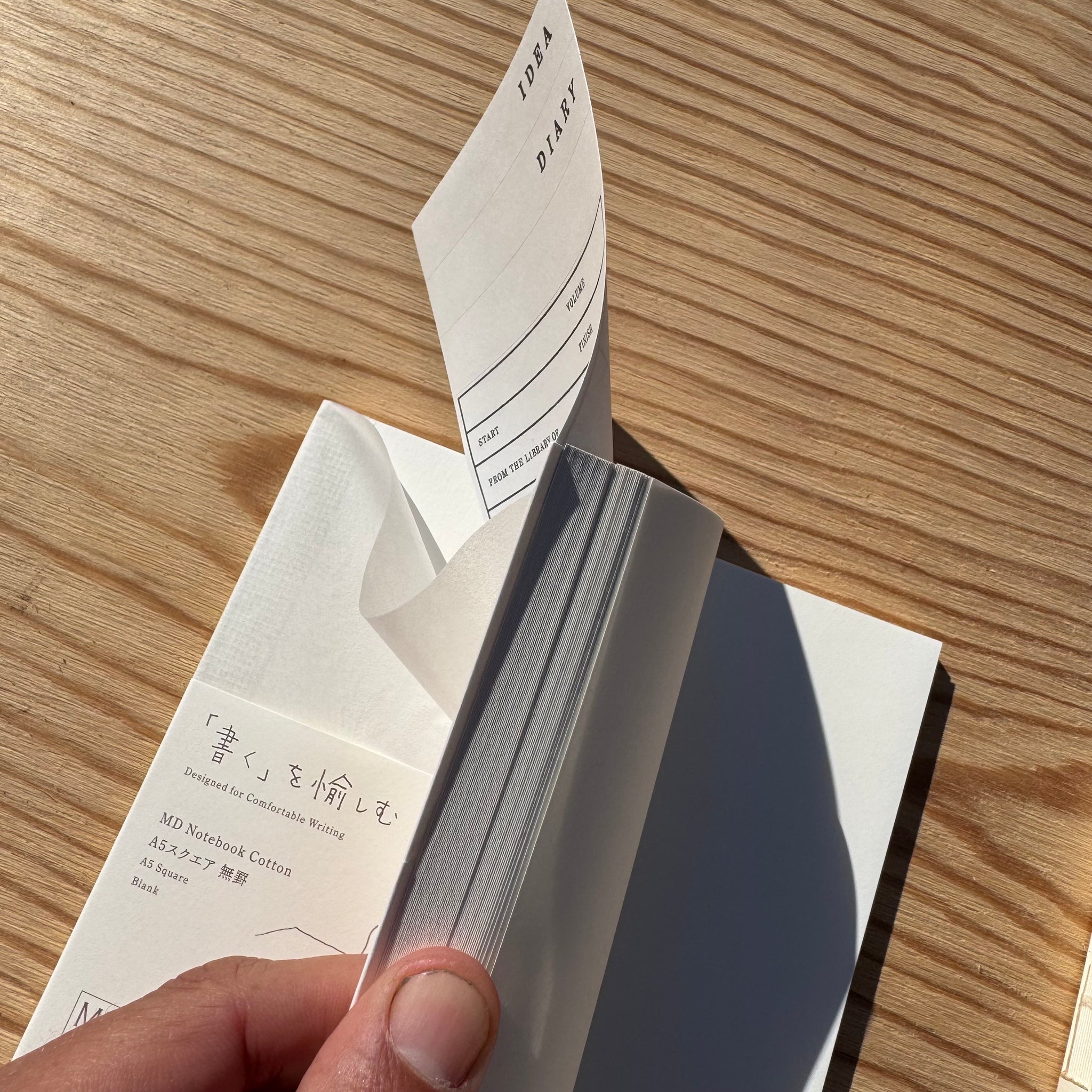 A5 Square Notebooks by MD Paper, Japan