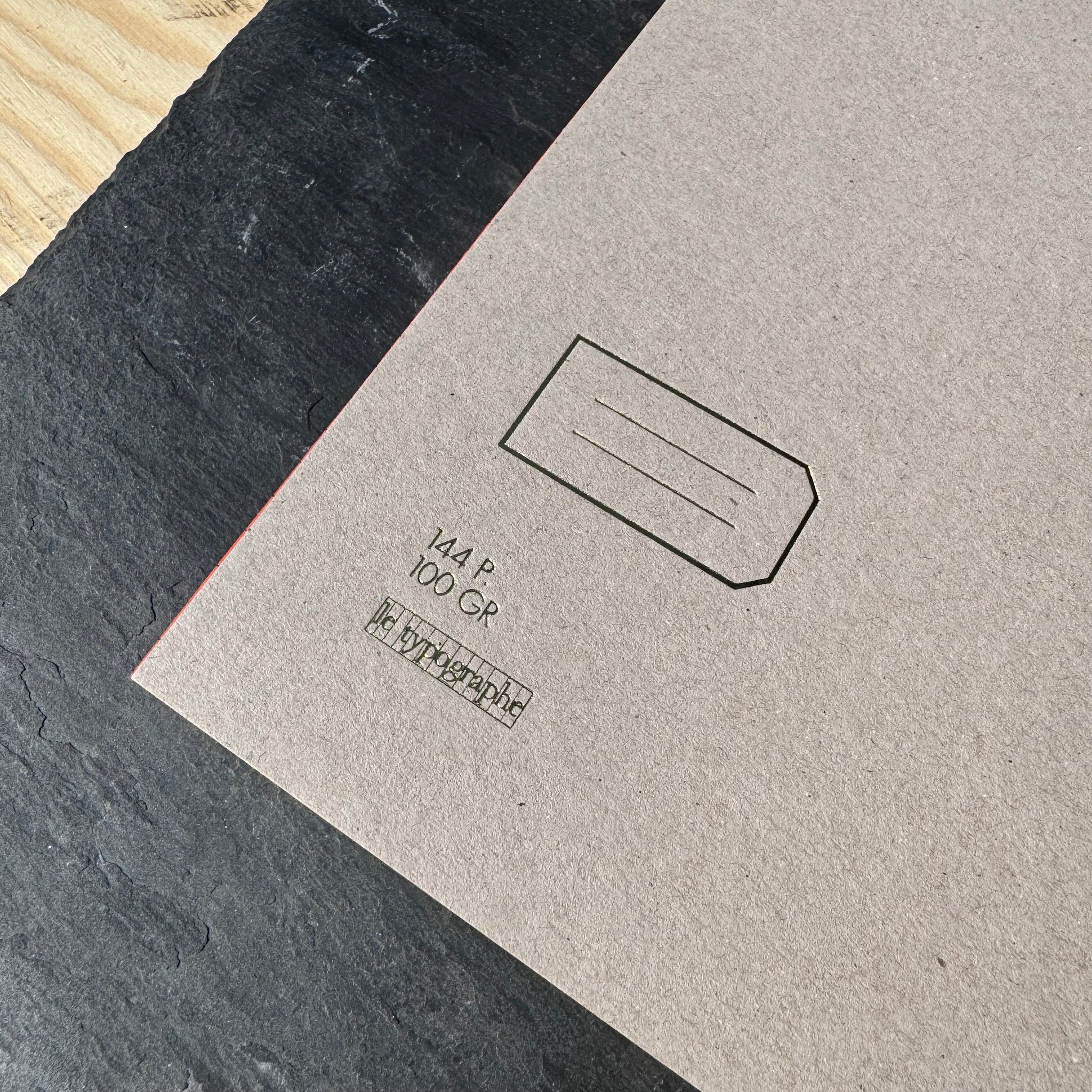 A5+ Hard Cover Notebook Lined Pages by Le Typographe