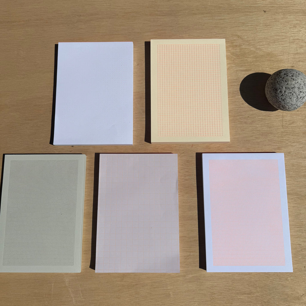 A5 Squared Notepad by Le Typographe