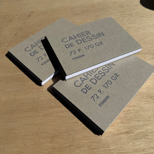 A6 Drawing Notebook Landscape 170G by Le Typographe
