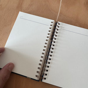 A6 Indigo Grid Notebook by Moglea