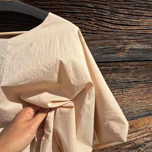 Adhira Bubble Top in Beige by Fog Linen