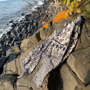 Alceste Jacquard Scarf in Encres by Letol