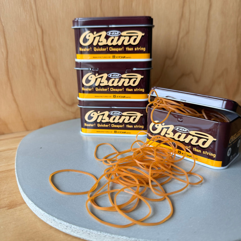 Kyowa Classic O'Band Rubber Bands, Classic Brown