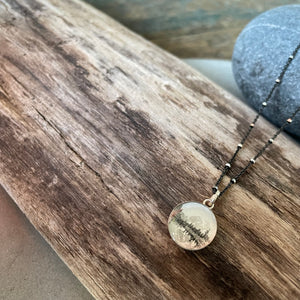 Alpine View Photo Bezel Necklace on Sterling by Everyday Artifact