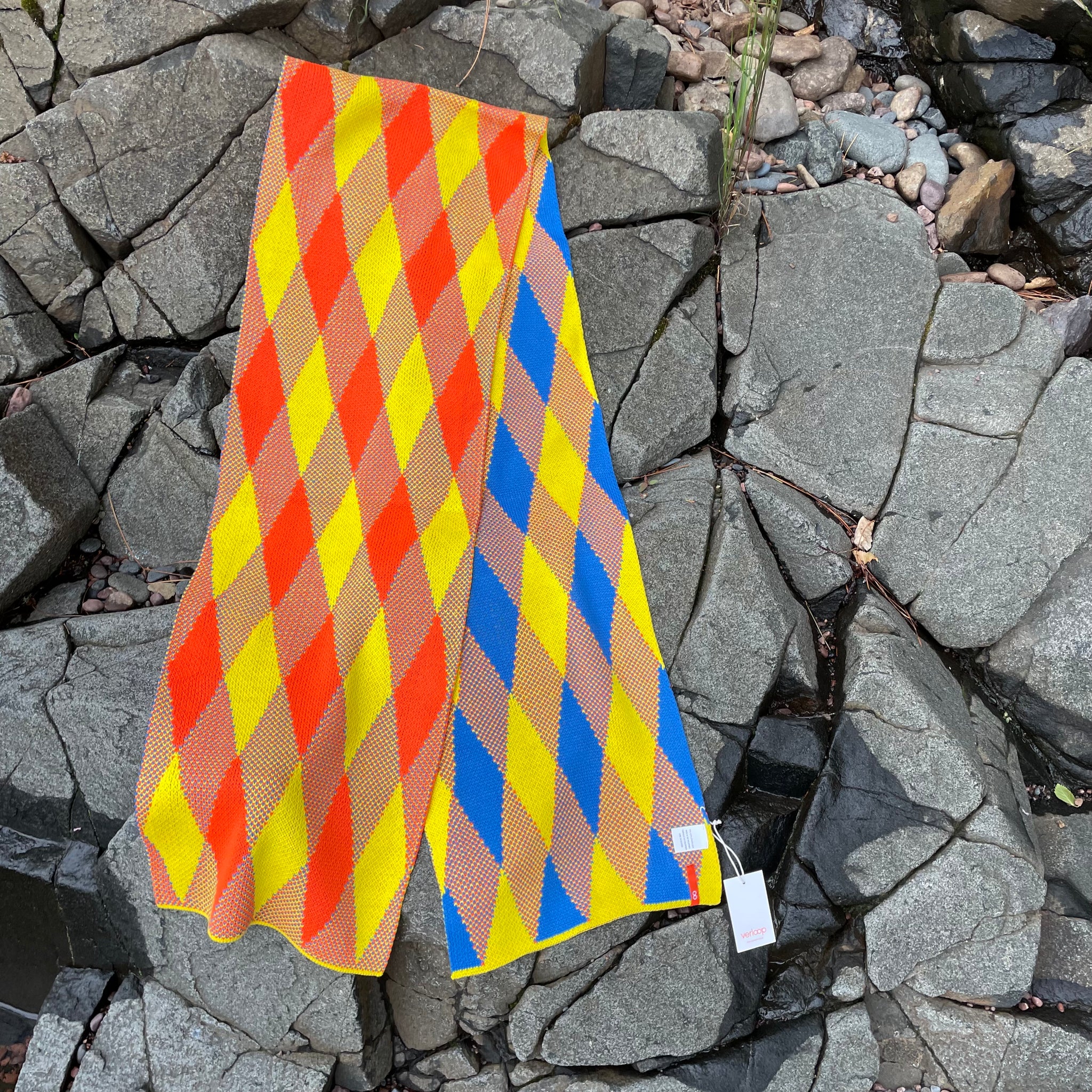 Argyle Scarf by Verloop Knits
