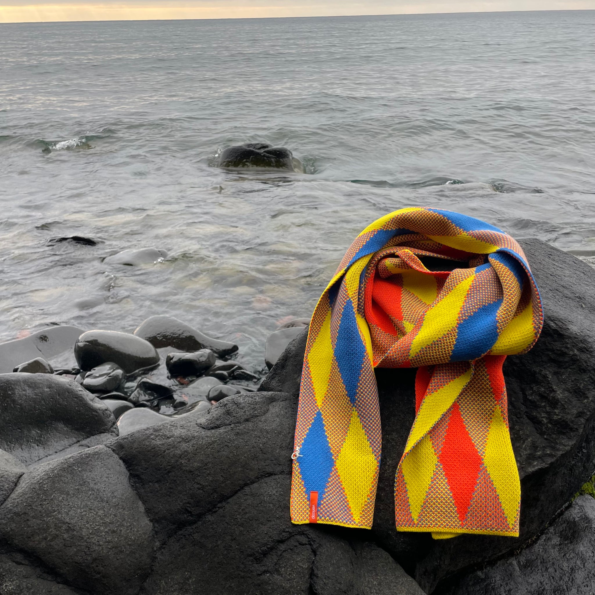 Argyle Scarf by Verloop Knits