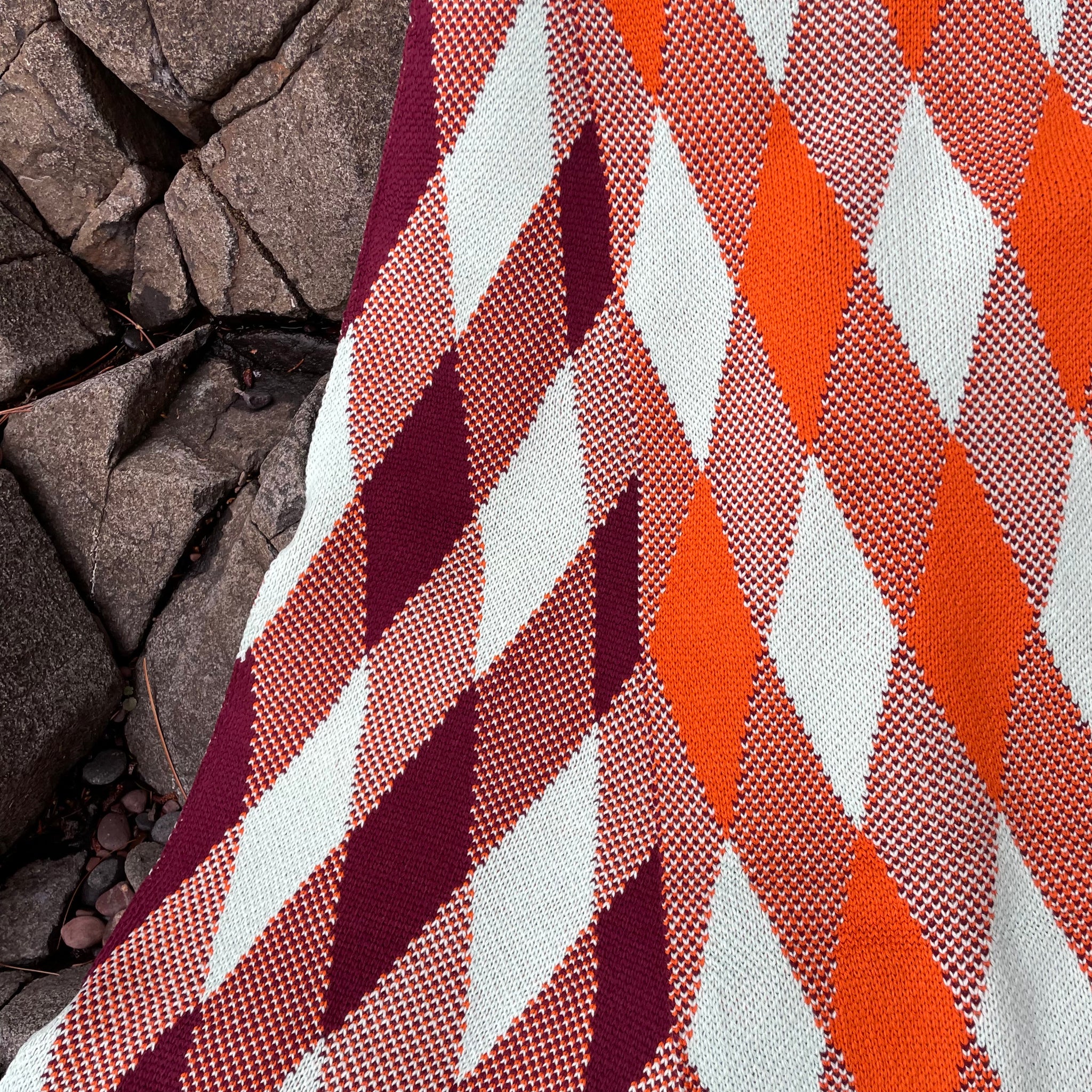 Argyle Scarf by Verloop Knits