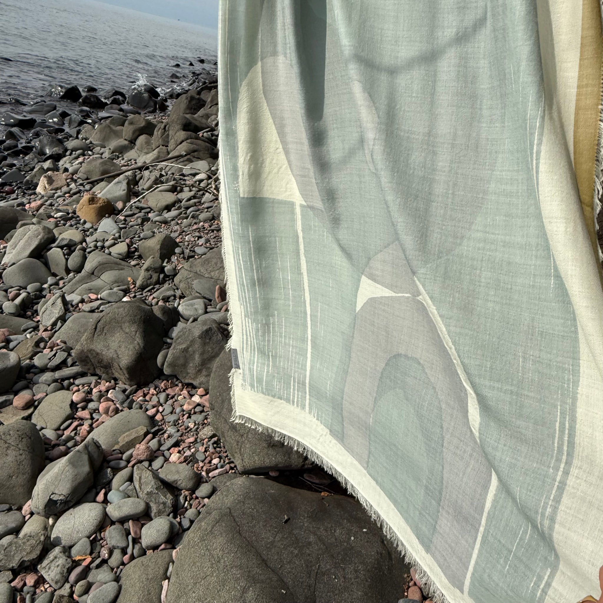 Arrow Merino Scarf in Sparrow by Susy Pilgrim Waters