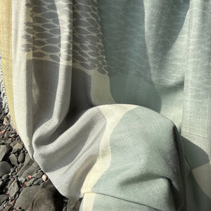 Arrow Merino Scarf in Sparrow by Susy Pilgrim Waters