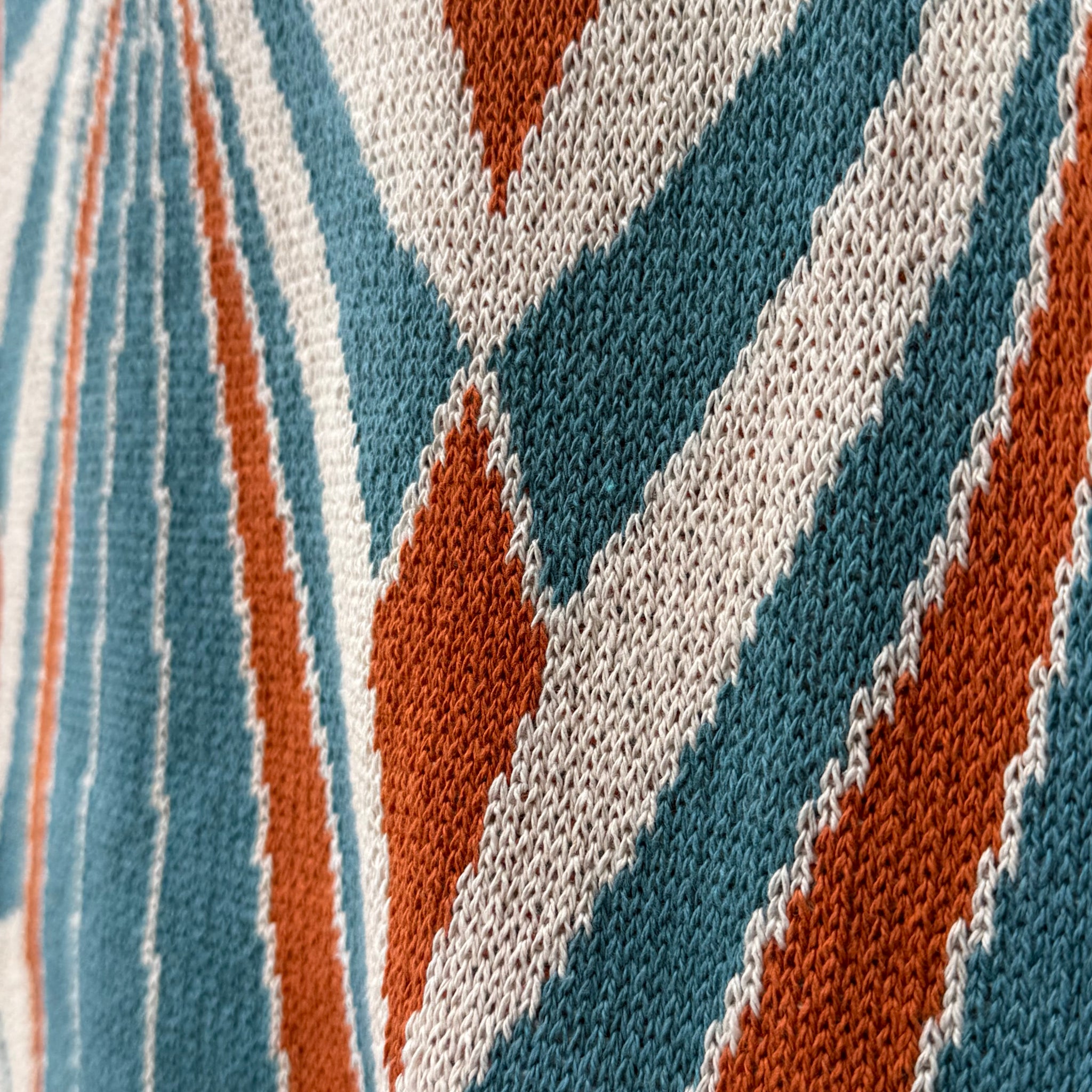 Art Deco Shells Throw in Orange by In2Green