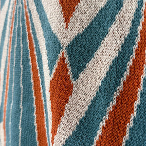 Art Deco Shells Throw in Orange by In2Green