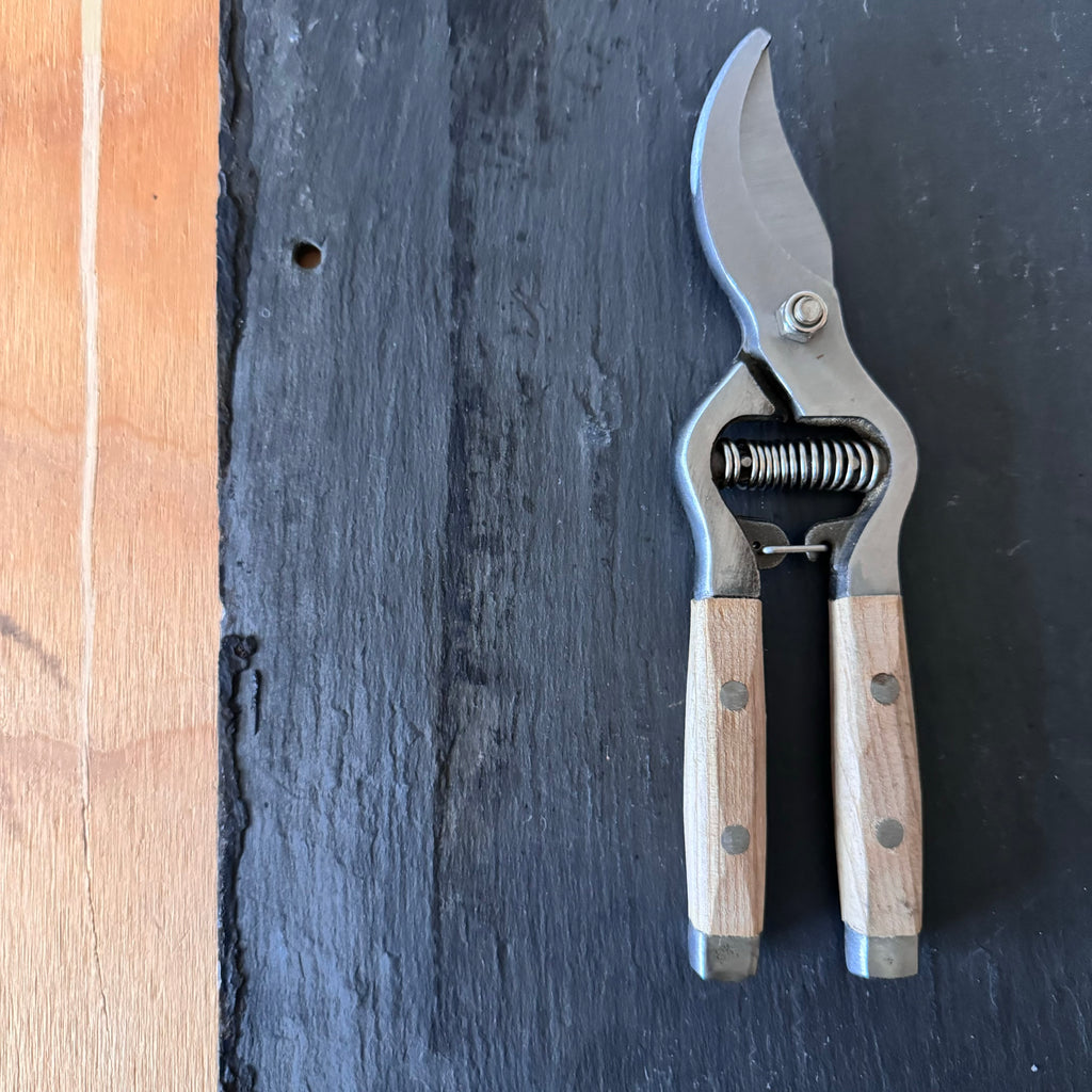 Ash Handled Secateurs, Garden Snips