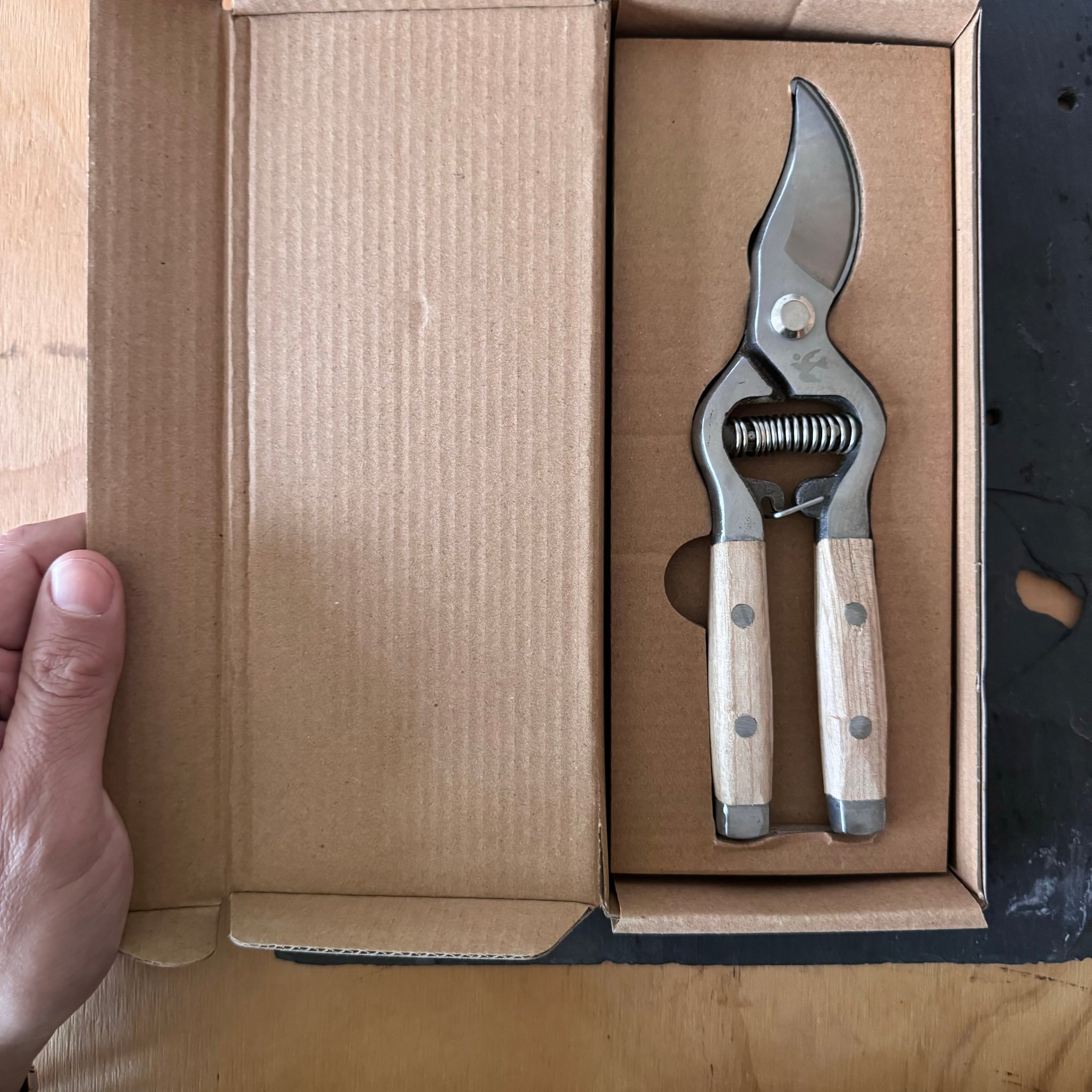 Ash Handled Secateurs, Garden Snips