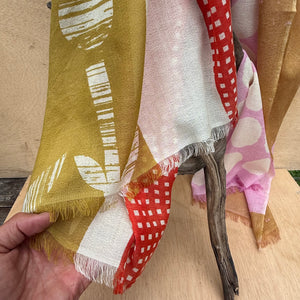 Banjo Merino Scarf in Jolly by Susie Pilgrim Waters