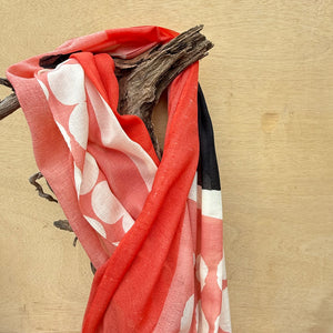 Banjo Merino Scarf in Berry  by Susie Pilgrim Waters