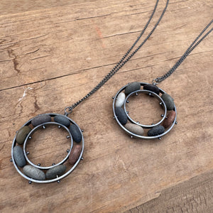 Bearing Ring Stone Necklace by Lakestone Jewelry