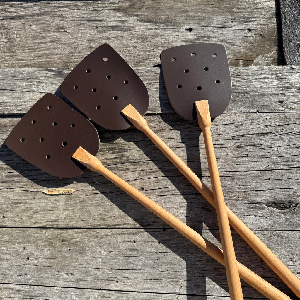 Beech and Leather Fly Swatter