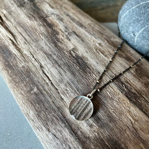 Birch Tree Photo Bezel Necklace on Sterling by Everyday Artifact