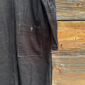 Black Carpenter Coat in Corduroy by Sarahwear