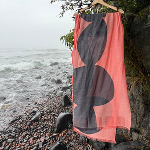 Boulder Merino Scarf in Blush by Susy Pilgrim Waters