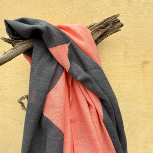 Boulder Merino Scarf in Blush by Susy Pilgrim Waters