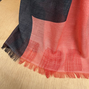 Boulder Merino Scarf in Blush by Susy Pilgrim Waters