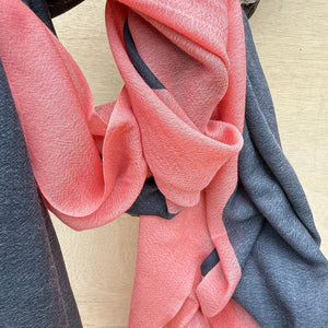 Boulder Merino Scarf in Blush by Susy Pilgrim Waters