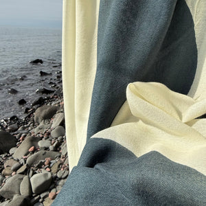 Boulder Merino Scarf in Cloud by Susy Pilgrim Waters