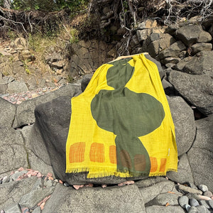 Boulder Merino Scarf in Moss by Susy Pilgrim Waters