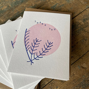 Box of 6 Thank You Cards by Meshwork Press
